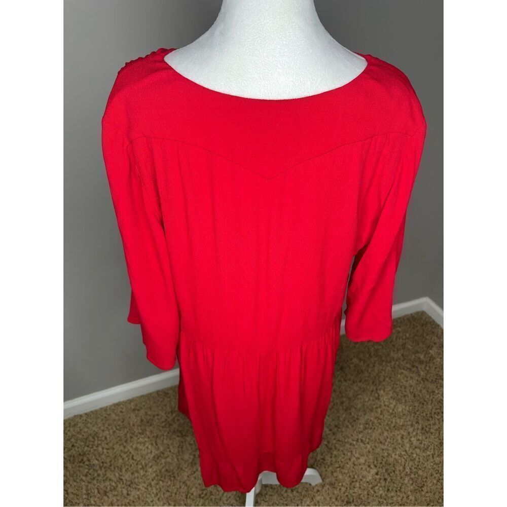 Ba&sh Robe Yuki Rouge Red Dress - Picture 3 of 5